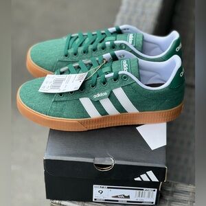 Size 9 - Adidas Men's Daily 3.0 Collegiate Green Gum